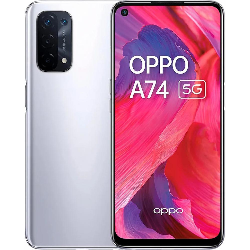 OPPO A74 5G 6/128GB Space Silver - зображення 1