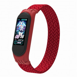   ArmorStandart Ремешок  Braided Solo Loop для Xiaomi Mi Band 4/5/6 Size M Red (ARM58768)