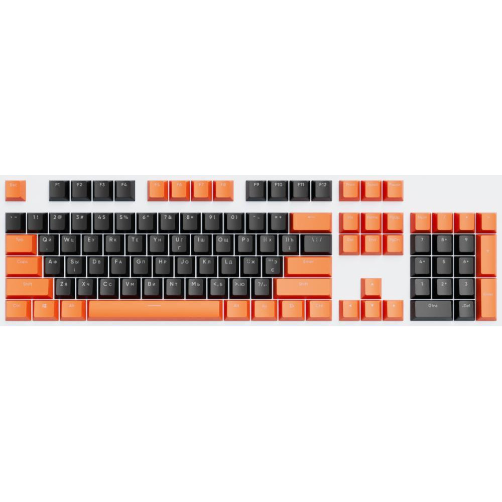 Dark Project PBT KS-43 ENG/RU/UA Black/Orange (DP-KS-0043) - зображення 1