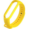 UWatch Ремінець  Replacement Silicone Band For Xiaomi Mi Band 5 Yellow - зображення 1