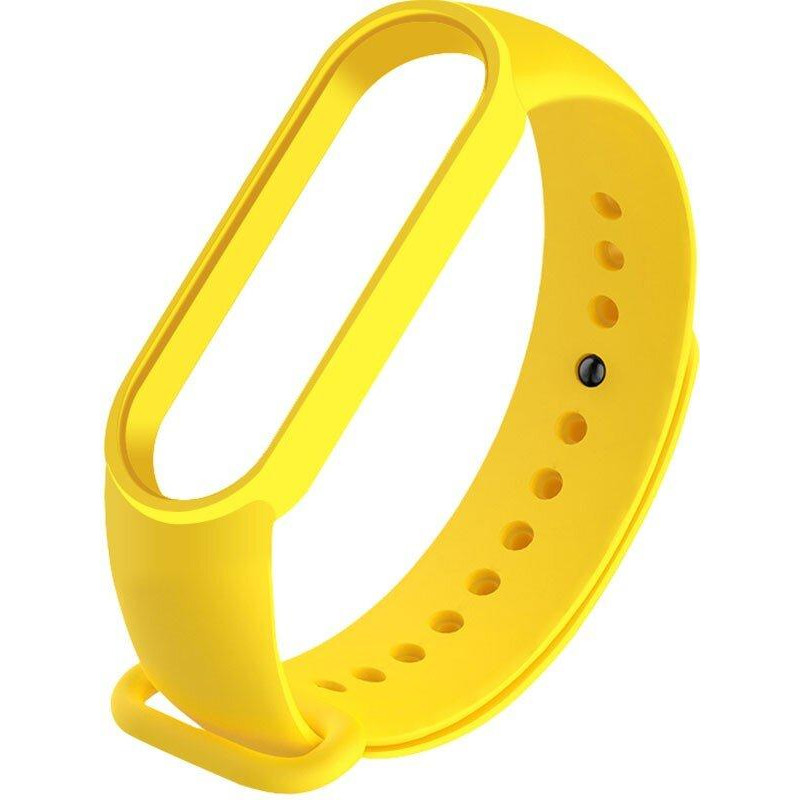 UWatch Ремінець  Replacement Silicone Band For Xiaomi Mi Band 5 Yellow - зображення 1