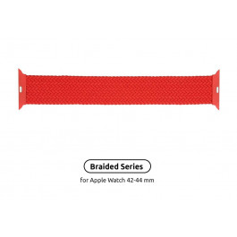   ArmorStandart Ремінець  Braided Solo Loop для Apple Watch 42mm / 44mm Red Size 10 (172 mm) (ARM58083)