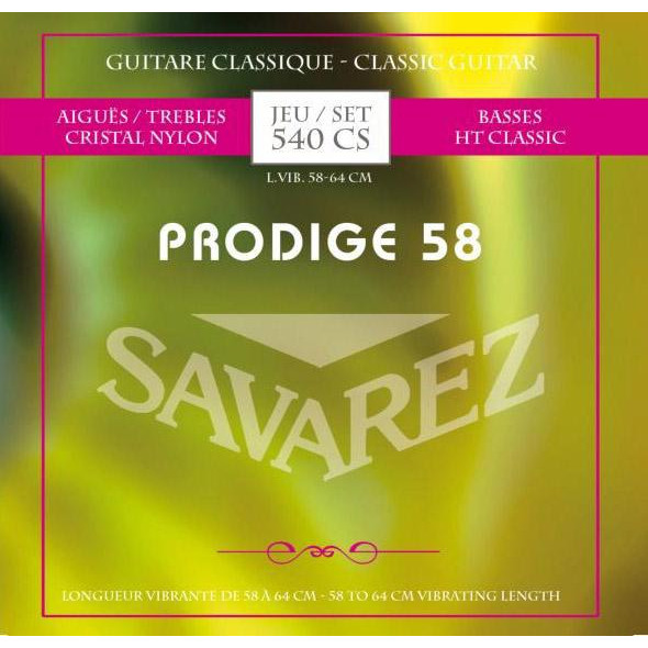 Savarez Струны для классической гитары  540CS Prodige 58 Classical Guitar Strings 58/64 cm - зображення 1