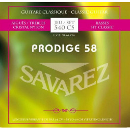   Savarez Струны для классической гитары  540CS Prodige 58 Classical Guitar Strings 58/64 cm