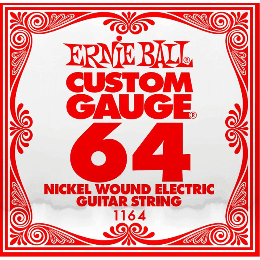 Ernie Ball Струна 1164 Nickel Wound Electric Guitar String .064 - зображення 1