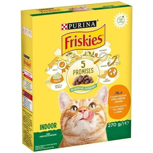 Friskies Indoor С курицей, овощами и добавками садовой травы 2 кг (7613035351820) - зображення 1