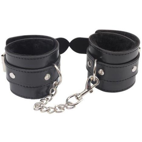 Chisa Novelties Наручники Behave! Luxury Fetish Obey Me Leather Hand Cuffs, чёрные (759746855527) - зображення 1