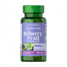   Puritan's Pride Bilberry Fruit Extract 1000 mg 90 Softgels