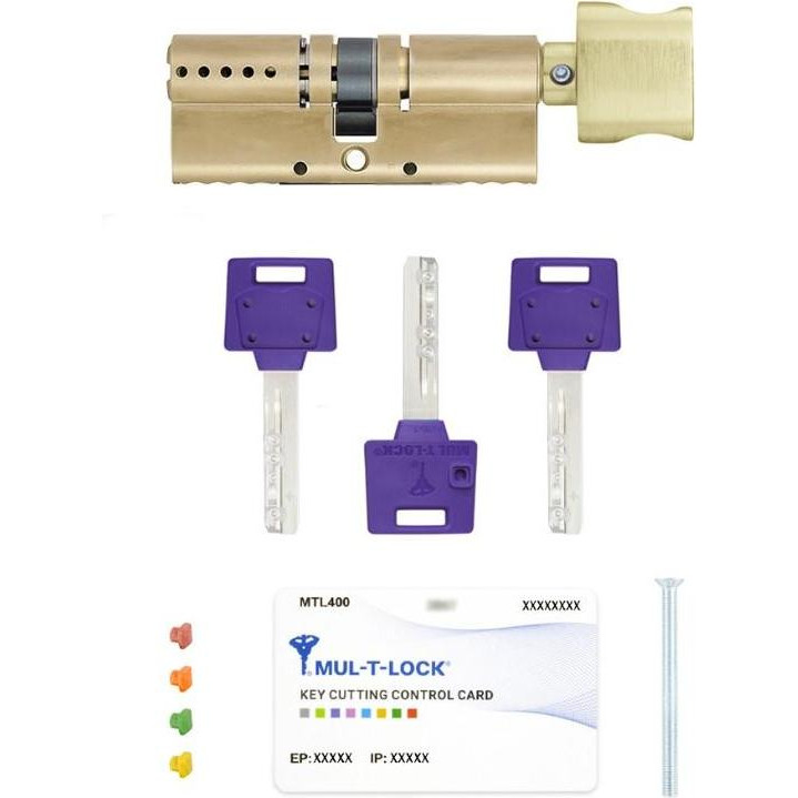 Mul-T-Lock DIN KT XP MTL400/ClassicPro 115 EB 70x45T TO SBM CAM30 3KEY DND3D PURPLE INS 4867 BOX S - зображення 1