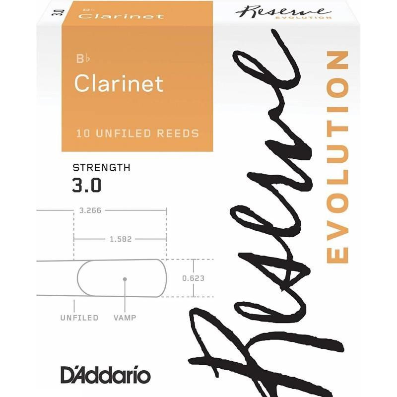 D'Addario Трости DCE1030 Reserve Evolution Bb Clarinet #3.0 (10 шт.) - зображення 1