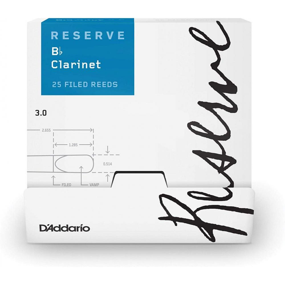 D'Addario Трости Reserve Classic - Bb Clarinet 3.0 - 25 Box (DCT0130-B25) - зображення 1