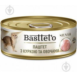   Basttet`o Silver паштет з куркою та овочами 85 г (4820185492546)