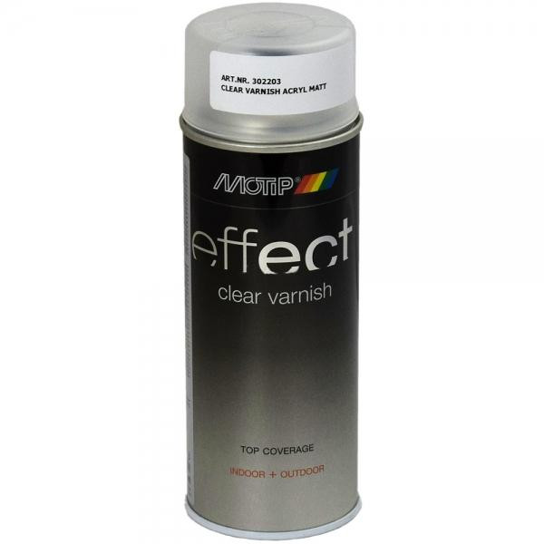 MOTIP Motip Effect Clear Varnish Аэрозольный лак акриловый матовый, 400мл (302203) - зображення 1