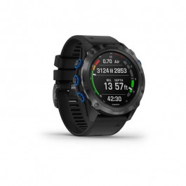   Garmin Descent Mk2i Titanium Carbon Gray DLC with Black Band (010-02132-01/11)