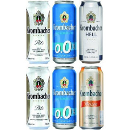   Krombacher Набір пива  (Pils 2 шт. х 0.5 л, Hell 1 шт. х 0.5 л, Weizen 1 шт. х 0.5 л) + термосумка (40082870222