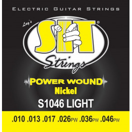   SIT strings S1046 Light Power Wound Nickel Electric Guitar Strings 10/46