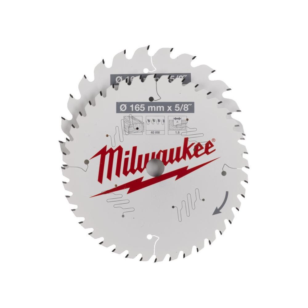 MILWAUKEE по дереву (165x15.87x1.6 мм; 24Z) для циркулярной пилы 4932471311 - зображення 1