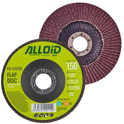 Alloid Круг лепестковый торцевой 125 мм, зерно 150 FD-125150 Alloid - зображення 1