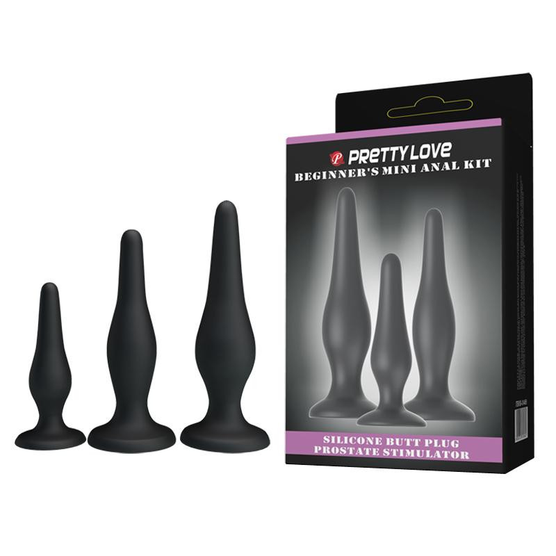 Pretty Love Begginer's Mini Anal Kit Black (6603BI0555) - зображення 1