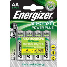   Energizer AA 2000mAh NiMh 4шт Power Plus (7638900249101)