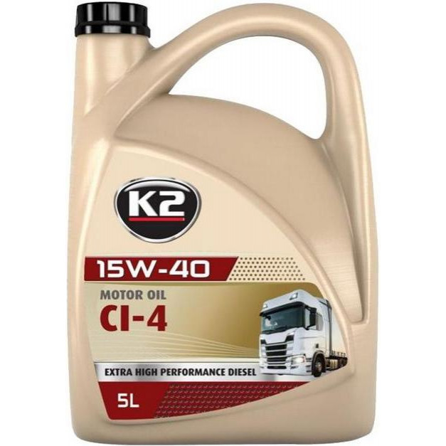 K2 K2 MOTOR OIL CI-4 15W-40 5л - зображення 1