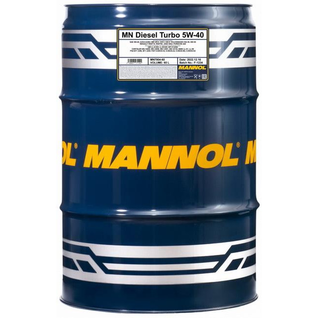 Mannol DIESEL TURBO 5W-40 60л - зображення 1