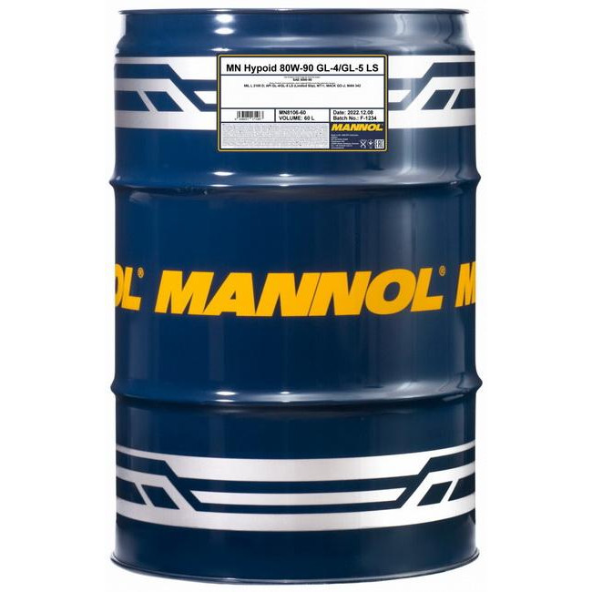 Mannol HYPOID GETRIEBEOEL 80W-90 60л - зображення 1