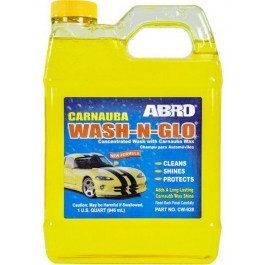   ABRO Автошампунь-поліроль концентрат ABRO CW-928 Wash-N-Glo з воском, 946мл