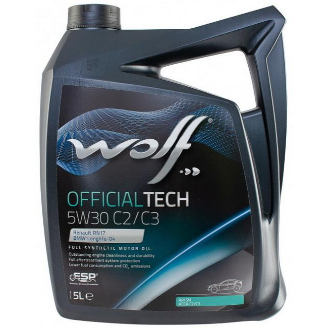 Wolf Oil OFFICIAL TECH C2 5W-30 5л - зображення 1