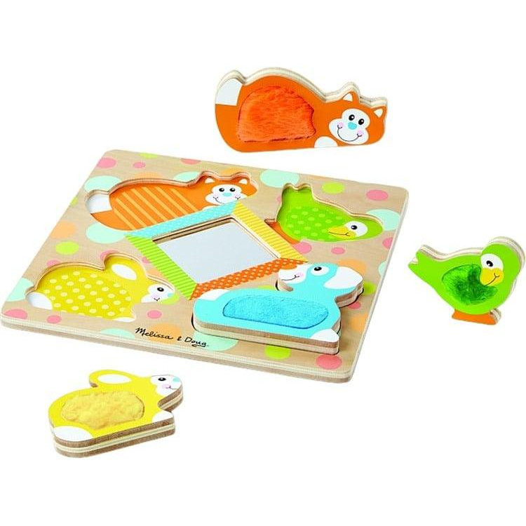 Melissa&Doug Зеркальный формовой пазл с пушистыми домашними животными (MD1898) - зображення 1