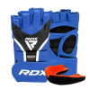 RDX Рукавички для MMA Aura Plus T-17, S Blue/Black (GGR-T17UB-S+) - зображення 1