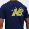 New Balance Темно-синя чоловіча футболка  Tee NB Logo Graphics nblMT41586NNY - зображення 6