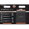 Panasonic AA 2500mAh NiMh 4шт Eneloop Pro (BK-3HCDEC/4BE) - зображення 1