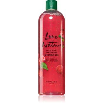 Oriflame Love Nature Organic Mint & Raspberry очищуючий пілінговий гель з ароматом малини 500 мл - зображення 1