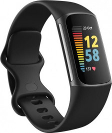   Fitbit Charge 5 Black/Graphite Stainless Steel (FB421BKBK)