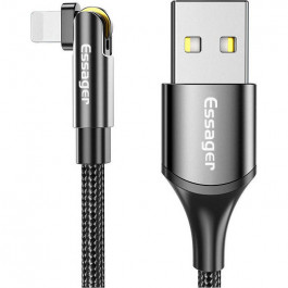   Essager Universal 180° Rotate Charging Cable 2.4A USB to Lightning 1м Black (EXCL-WX01)