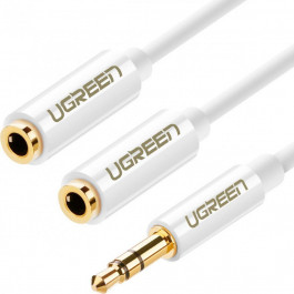   UGREEN AV134 mini-jack 3.5 мм 0.25м White (10739)