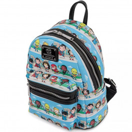   Loungefly DC - Superheroes Chibi Lineup AOP Mini Backpack