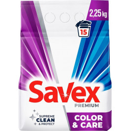   Savex Пральний порошок  Premium Color&Care, 2,25 кг (3800024047886)