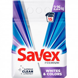   Savex Пральний порошок  Premium Whites&Colors, 2,25 кг (3800024047879)