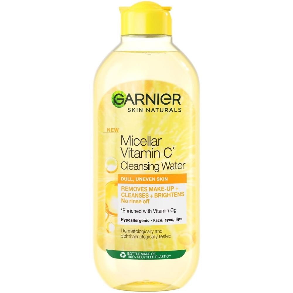 Garnier Міцелярна вода  Skin Naturals з витамином з для тьмяної шкіри обличчя з ефектом сяяння 400 мл - зображення 1