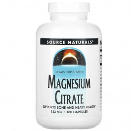   Source Naturals Цитрат магнію (Magnesium Citrate) 133 мг 180 капсул