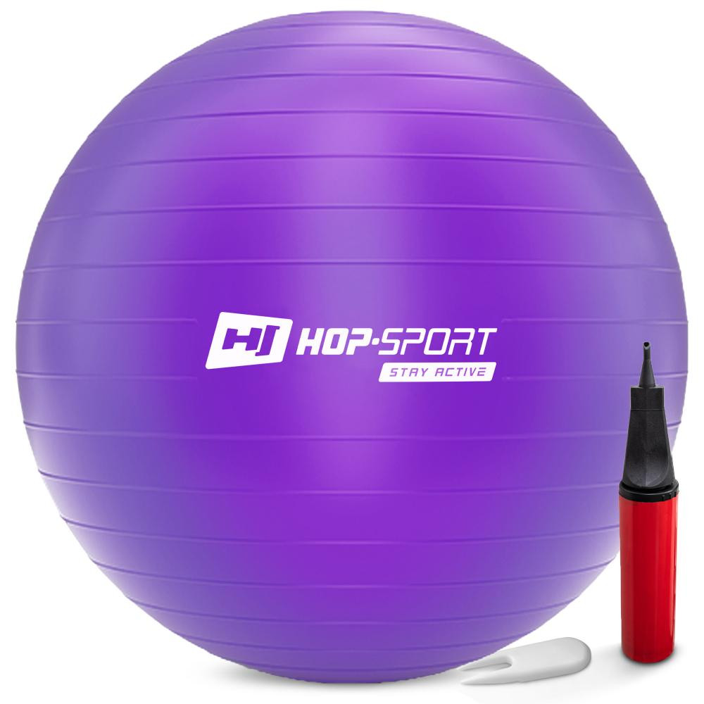 Hop-Sport 85cm Violet з насосом 5902308223547 - зображення 1