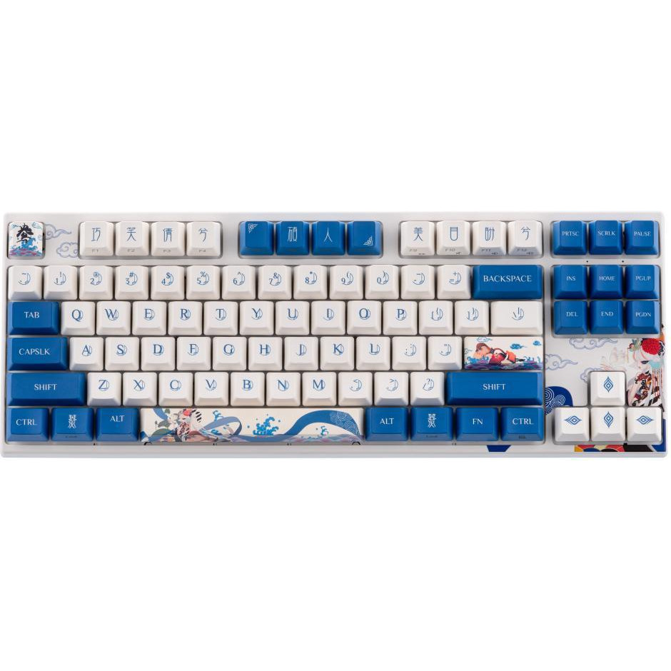 Varmilo VEA87 Lovebirds-I Cherry Mx Red White/Blue (A23A002A3A0A01A003) - зображення 1