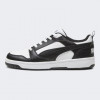 PUMA Мужские кеды низкие  Rebound V6 Low 39232801 42 (8UK) 27 см  White- Black- White (4099683263501) - зображення 1