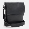 Borsa Leather Сумка через плече чоловіча шкіряна чорна  K13658bl-black - зображення 2