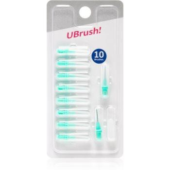 Herbadent UBrush! змінні міжзубні щітки 0,9 mm Green 10 кс - зображення 1