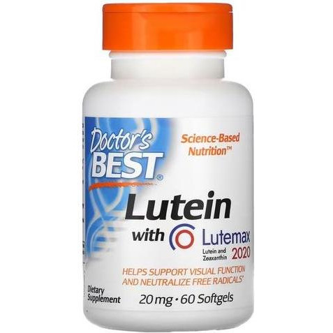 Doctor's Best Lutein with Lutemax 2020 20 mg 60 капсул - зображення 1