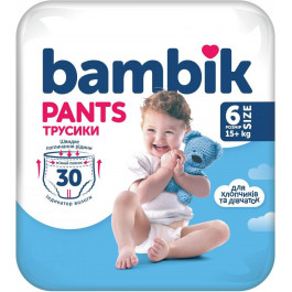   Bambik Подгузники-трусики 6, 30 шт