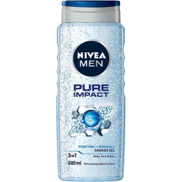   Nivea Гель для душа  Men Pure Impact 500 мл (4006000009452)